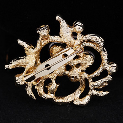 Women's Flower Brooch for Wedding Party Decoration Scarf ,Fine Jewelry,Random Color