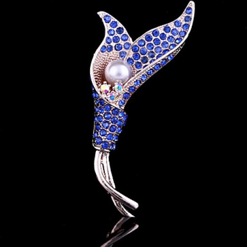 Women's Tulip Flower Brooch for Wedding Party Decoration Scarf ,Fine Jewelry