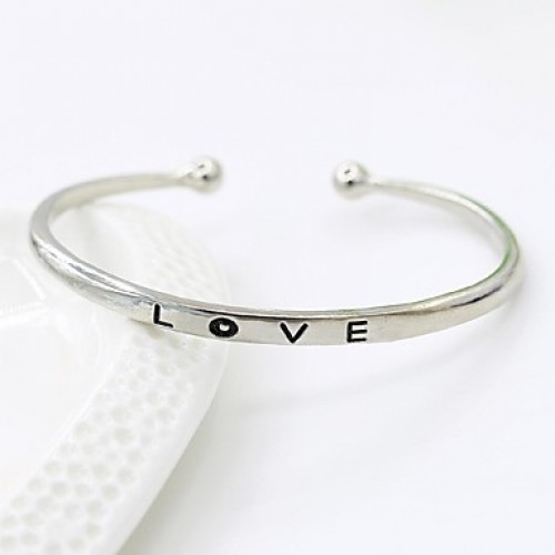 Women‘s New Fashion Vintage / Cute / PartyCasual Gold Plated Simple Bangle Bracelet Christmas Gifts