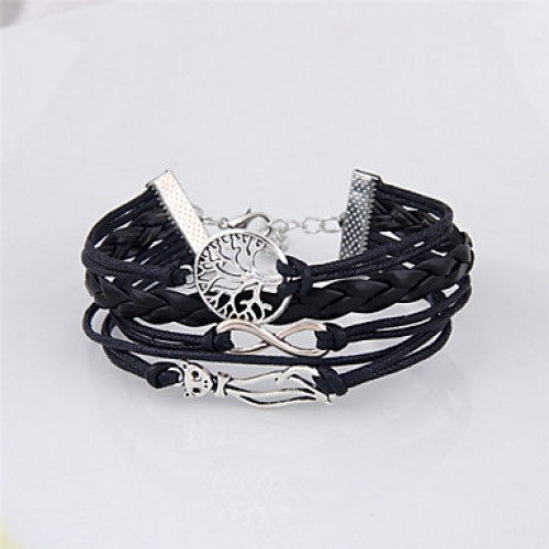 The New Fashion Women WovenVintage / Cute / Party / Casual Alloy / Fabric / Leather Braided/Cord Bracelet Christmas Gifts