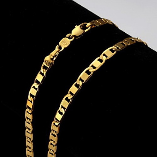 18K Gold Filled 4Mm Chain For Men 18 Inche (46Cm)