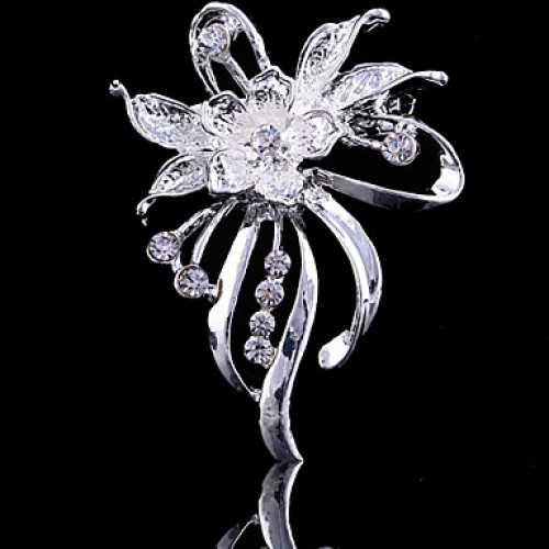 Women's Flower Brooch for Wedding Party Decoration Scarf ,Fine Jewelry,Random Color