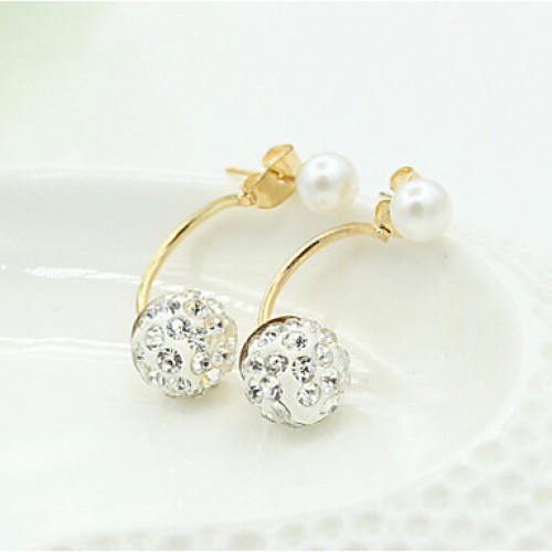 Earring Earrings Set Jewelry Women Daily / Casual Alloy / Imitation Pearl / Zircon 1 pair Gold / Silver