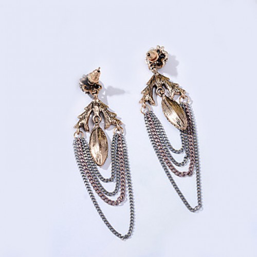 Earring Rhinestone Earrings Set Jewelry Women Wedding / Party Rhinestone / Silver Plated 1 pair Clear