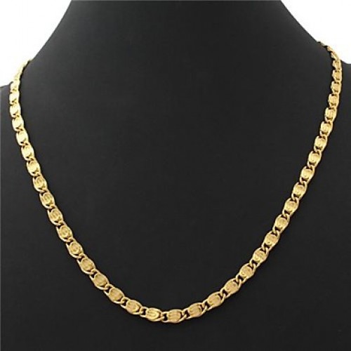 Necklace Choker Necklaces / Chain Necklaces / Strands Necklaces Jewelry Gold Plated Wedding / Party / Daily / Casual Gold 1pc Gift