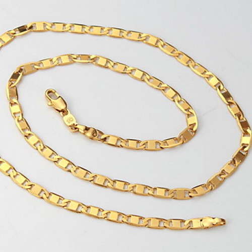 18K Gold Filled 4Mm Chain For Men 18 Inche (46Cm)