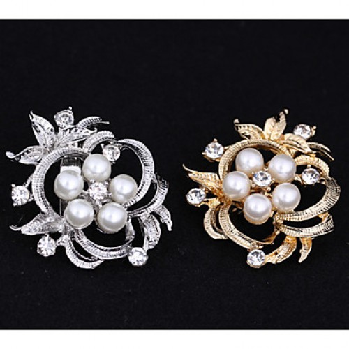 Women's Flower Brooch for Wedding Party Decoration Scarf ,Fine Jewelry,Random Color