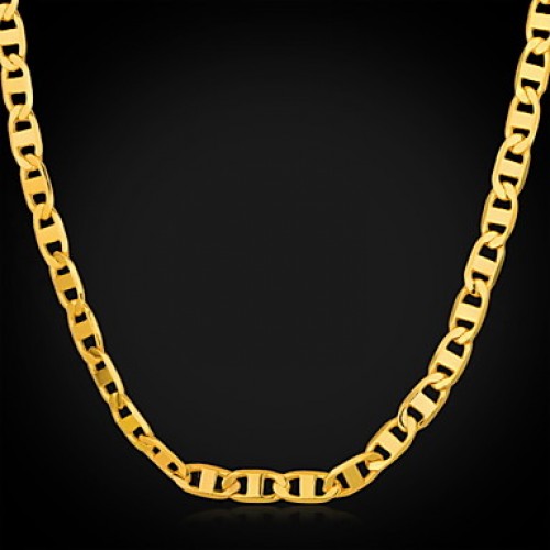 18K Gold Filled 4Mm Chain For Men 18 Inc...