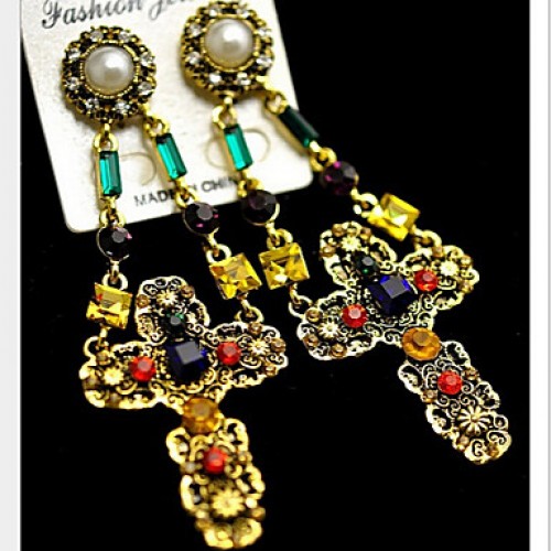 Earring Earrings Set Jewelry Women Party / Daily Alloy / Imitation Pearl / Rhinestone 1 pair Assorted Color