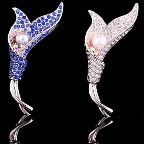 Women's Tulip Flower Brooch for Wedding Party Decoration Scarf ,Fine Jewelry