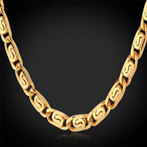 Unique Design 18K Stamp Men'sGold Plated...