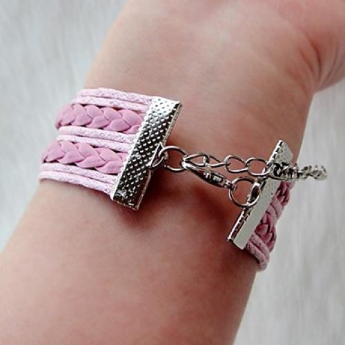 Women‘s Fashion Bird Tree Braided Bracelet Christmas Gifts