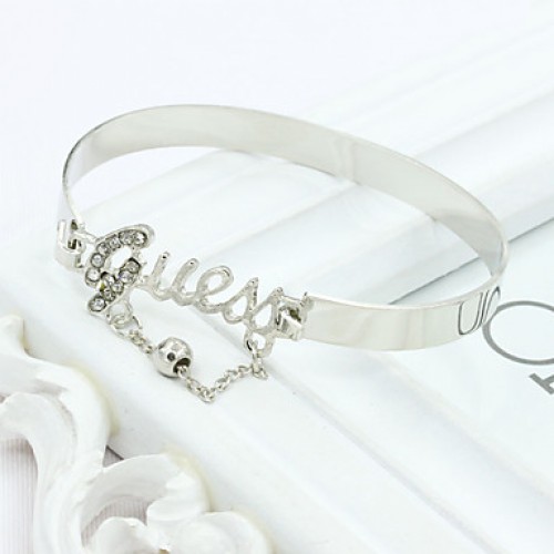 Women's The Newest Fashion Casual Gold Plated/Rhinestone Chain Bracelet