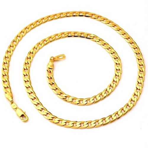 18K Chunky Gold Filled Necklaces Yellow ...