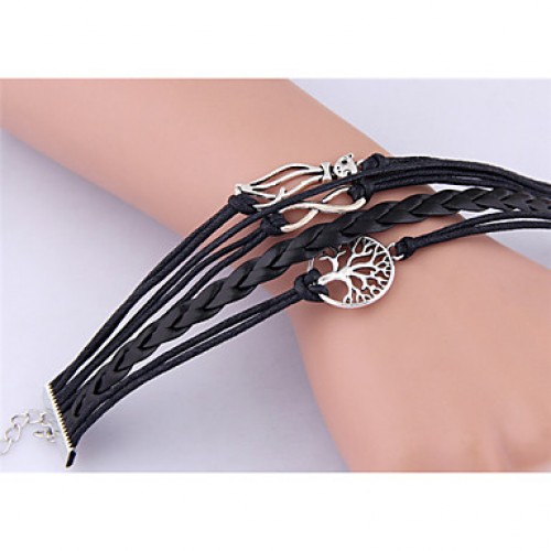 The New Fashion Women WovenVintage / Cute / Party / Casual Alloy / Fabric / Leather Braided/Cord Bracelet Christmas Gifts