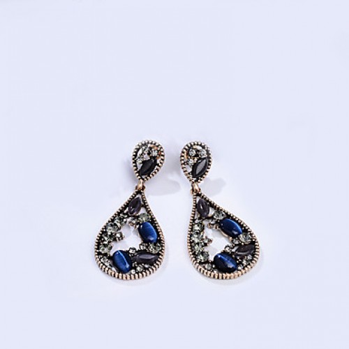 Earring Rhinestone Earrings Set Jewelry Women Wedding / Party Rhinestone / Silver Plated 1 pair Clear