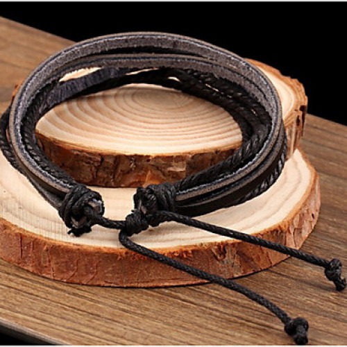 Vintage / Casual Leather Leather Bracelet