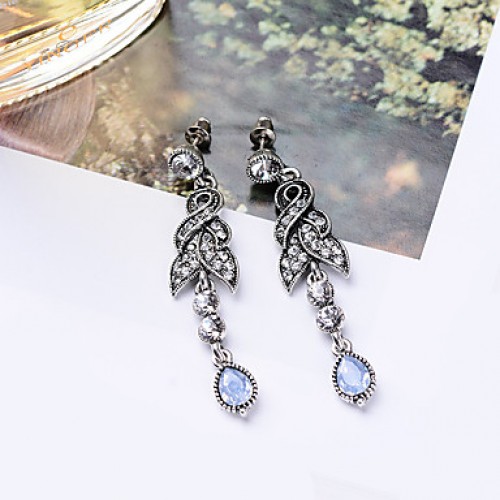 Earring Rhinestone Earrings Set Jewelry Women Wedding / Party Rhinestone / Silver Plated 1 pair Clear