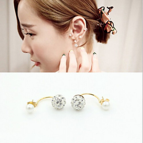 Earring Earrings Set Jewelry Women Daily / Casual Alloy / Imitation Pearl / Zircon 1 pair Gold / Silver