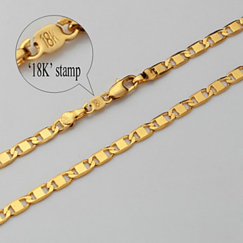 18K Gold Filled 4Mm Chain For Men 18 Inche (46Cm)