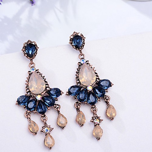 Earring Rhinestone Earrings Set Jewelry Women Wedding / Party Rhinestone / Silver Plated 1 pair Clear