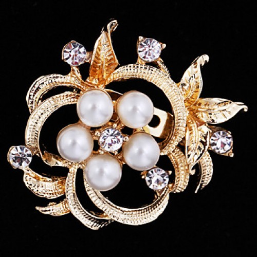 Women's Flower Brooch for Wedding Party Decoration Scarf ,Fine Jewelry,Random Color