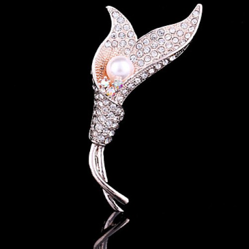 Women's Tulip Flower Brooch for Wedding Party Decoration Scarf ,Fine Jewelry