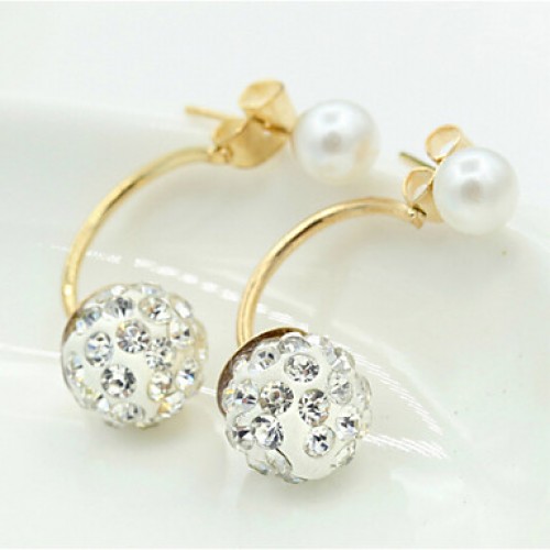 Earring Earrings Set Jewelry Women Daily / Casual Alloy / Imitation Pearl / Zircon 1 pair Gold / Silver