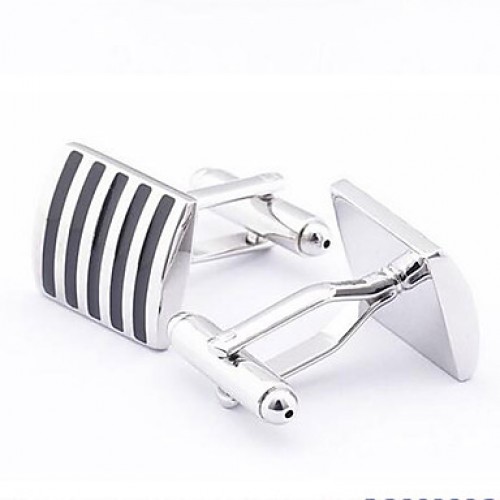 Unique Stripes Men's Wedding Cufflinks Shirt Suit Business Cuff Links