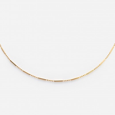 Solid Gold Dot Dash Chain