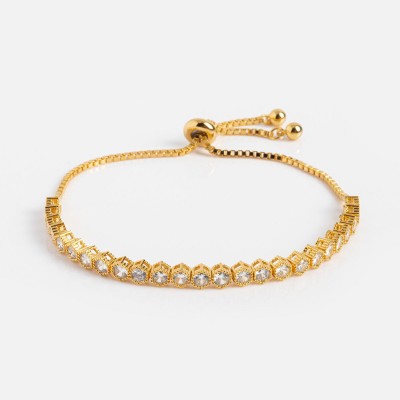 Luxe Tennis Honeycomb Bracelet